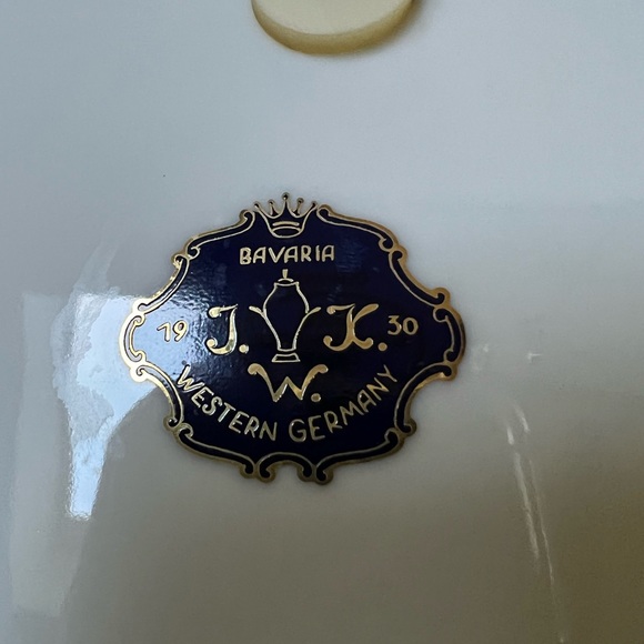 JWK Vintage Nativity Collectible Plate. Bavaria, West Germany, 1950. - Picture 7 of 8